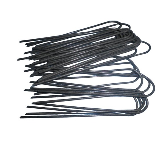 (100 Pk) 6" Sod, Irrigation, Fencing, Staples Round Top, 11 Gauge - Picture 3 of 4